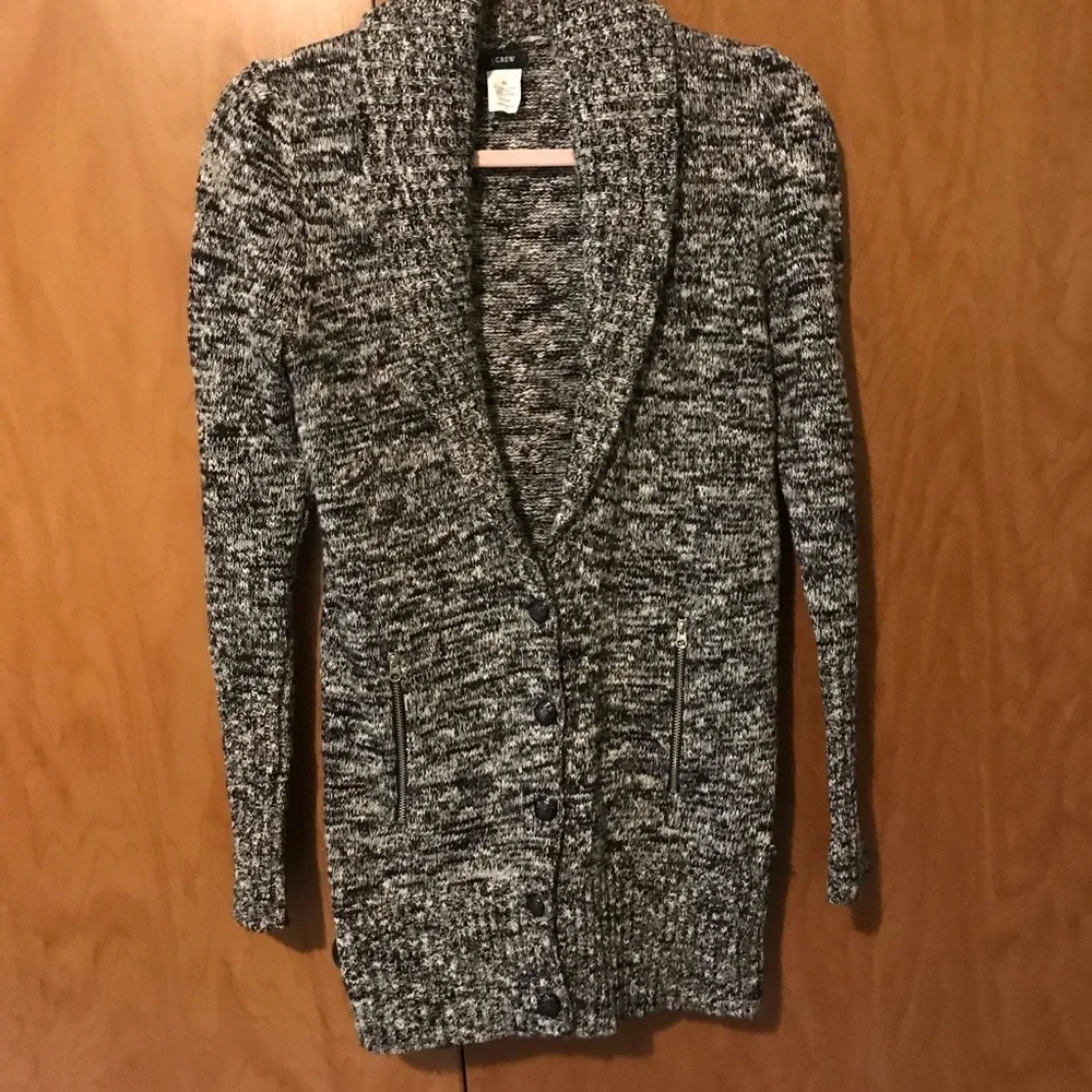 J.Crew Women's Merino Wool Blend Shawl Collar Cardigan Sweater - Size XS
